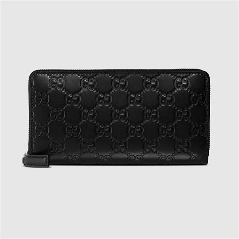 gucci zip wallet men's|gucci signature zip around wallet.